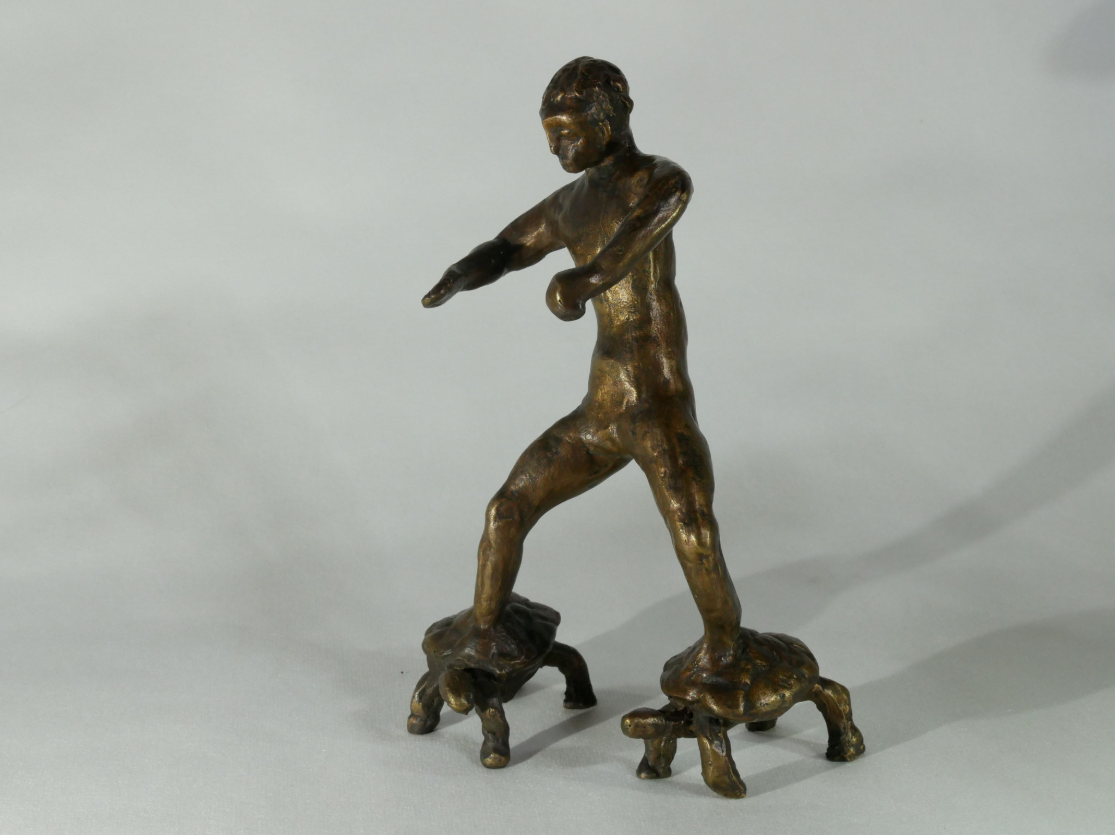 Der weg ist das Ziel (H 22 cm, Keramiplast)
