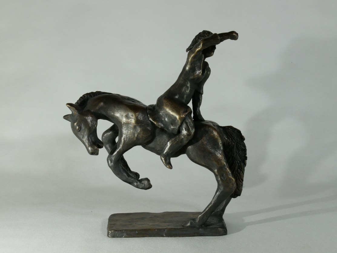 Die Richtung stimmt (H 25 cm, Bronze)