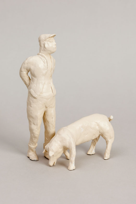 Walache und Hybridschwein (H 18 cm, Keramiplast)
